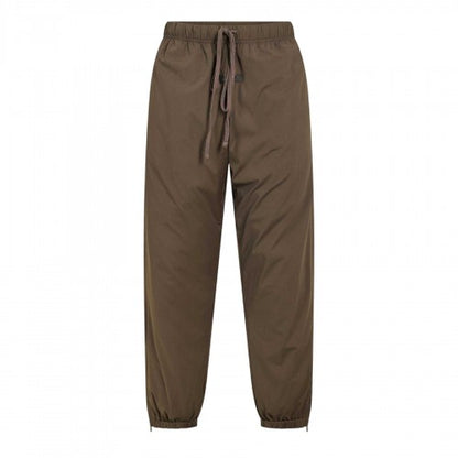 Front - Fear Of God Essentials Mens Woven Open Hem Relaxed Fit Tracksuit Bottoms