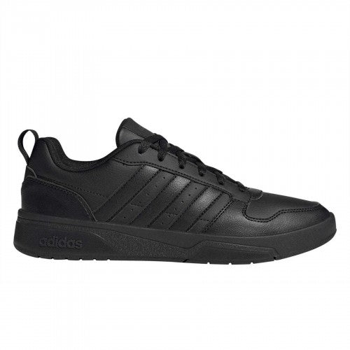 Front - Adidas Mens Courtwave 3 Stripes Flat Trainers