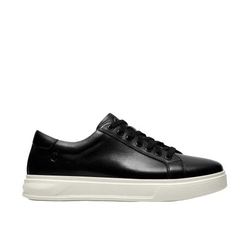 Front - Clarks Mens Goswell Leather Low Cut Trainers