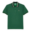 Front - Lacoste Mens Monogram Jacquard Classic Polo Shirt