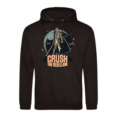 Front - Star Wars Mens Crush The Rebellion Darth Vader Hoodie