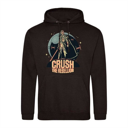 Front - Star Wars Mens Crush The Rebellion Darth Vader Hoodie