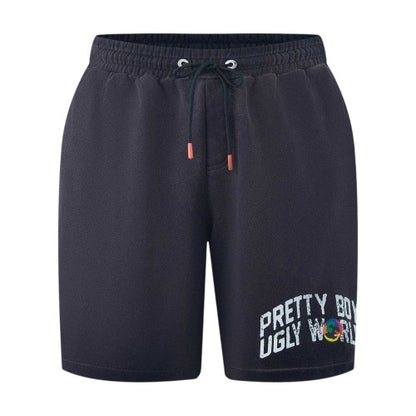 Front - Pretty Boy Ugly World Mens Fleece Drawstring Regular Shorts