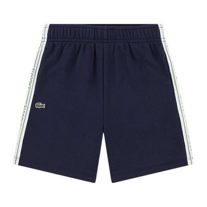 Front - Lacoste Childrens/Kids Fleece Embroidered Logo Shorts
