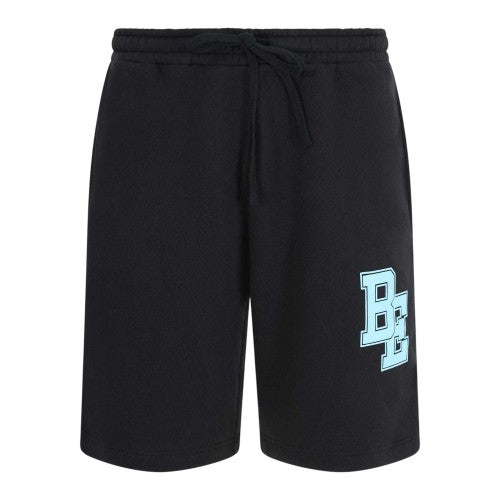 Front - Blank Essentials Mens Fleece Collegiate Logo Tapered Sweat Shorts
