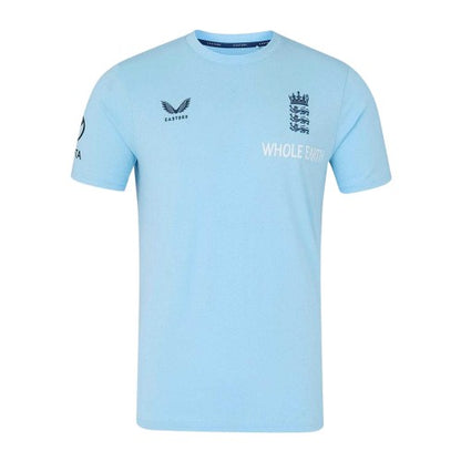 Front - Castore Mens 2026/2027 England Cricket T-Shirt