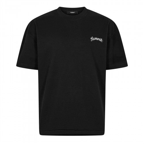 Front - Summit Mens Stitch Detail Oversized T-Shirt