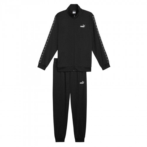 Front - Puma Mens Tape Polyester Tracksuit Set