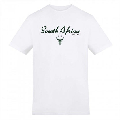 Front - AWD Unisex Adult South Africa Rugby Printed T-Shirt