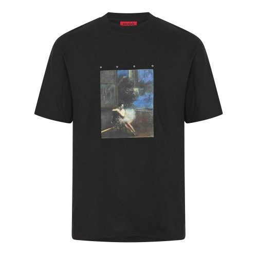 Front - Hugo Mens Dabolos Ballerina Regular T-Shirt