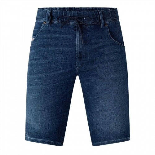 Front - Diesel Mens Krooshort T Denim Drawstring Waist Shorts