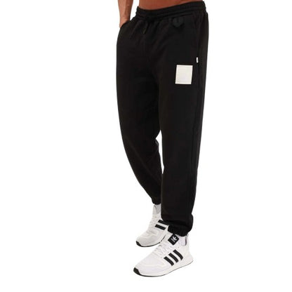 Front - Adidas Mens French Terry Lounge Jogging Bottoms