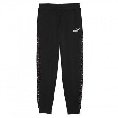 Front - Puma Childrens/Kids Fleece Leopard Print Jogging Bottoms