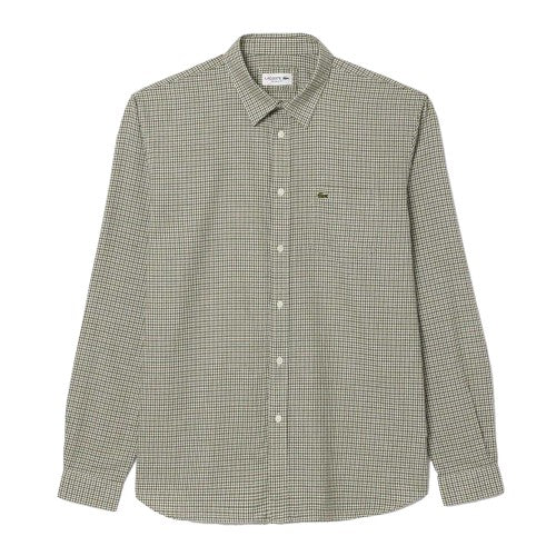 Front - Lacoste Mens Flannel Regular Shirt