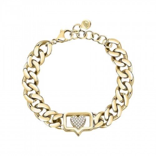 Front - Chiara Ferragni Stainless Steel Eye Bracelet