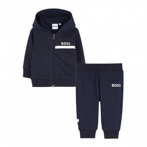 Front - Boss Baby Fleece Tracksuit Set