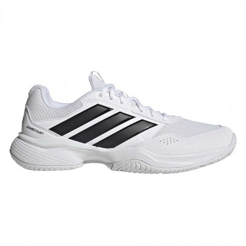 Front - Adidas Mens GameCourt 3 Tennis Shoes