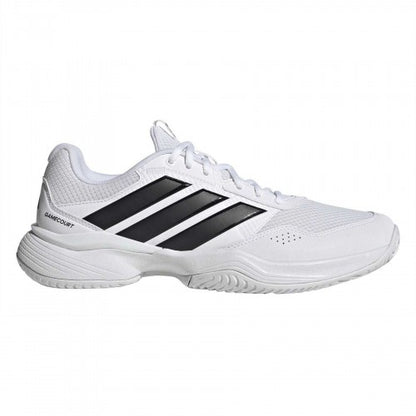 Front - Adidas Mens GameCourt 3 Tennis Shoes