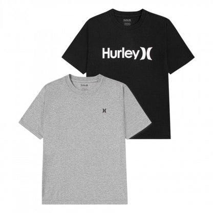Front - Hurley Childrens/Kids Core Logo T-Shirt (Pack of 2)
