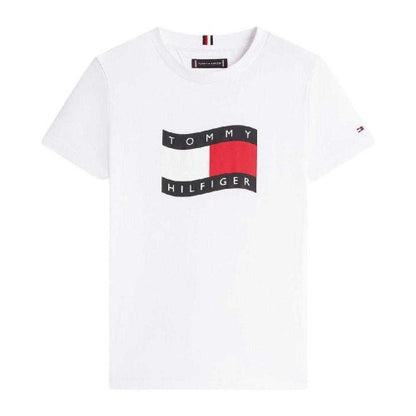 Front - Tommy Hilfiger Childrens/Kids Logo Regular T-Shirt