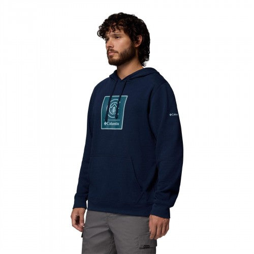 Front - Columbia Mens Trek Graphic Print Hoodie