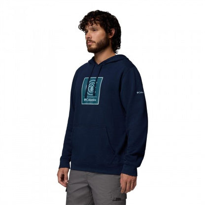 Front - Columbia Mens Trek Graphic Print Hoodie