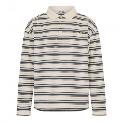 Front - Belier Mens Stripe Long-Sleeved Polo Shirt