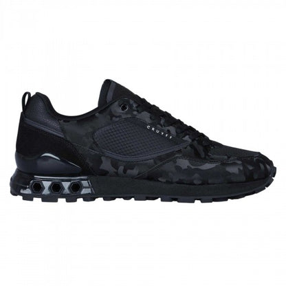 Front - Cruyff Mens Snyper Camouflage Leather Trainers