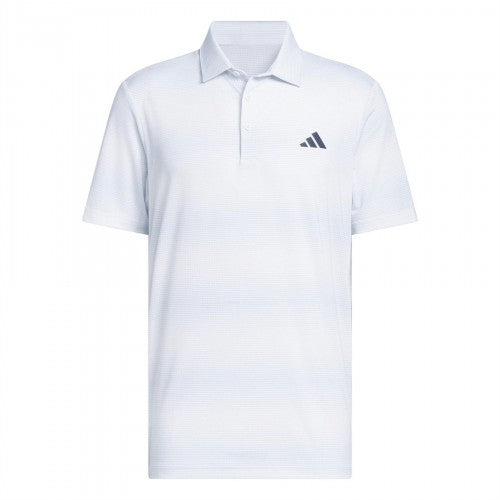 Front - Adidas Mens Ultimate 365 Stripe Mesh Polo Shirt
