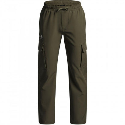 Front - Under Armour Boys Icon Woven Jogging Bottoms
