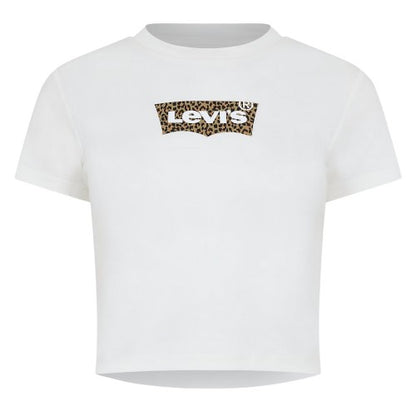 Front - Levis Womens/Ladies Logo Cropped Boxy T-Shirt