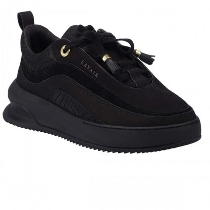 Front - Lavair Mens Aero Logo Suede Trainers