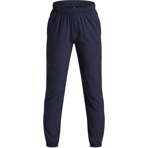 Front - Under Armour Boys Unstoppable Woven Jogging Bottoms