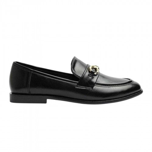 Front - Where´s That From Womens/Ladies Knot Detail Loafers