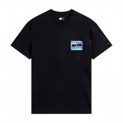 Front - Tommy Jeans Mens DNA Logo Regular T-Shirt