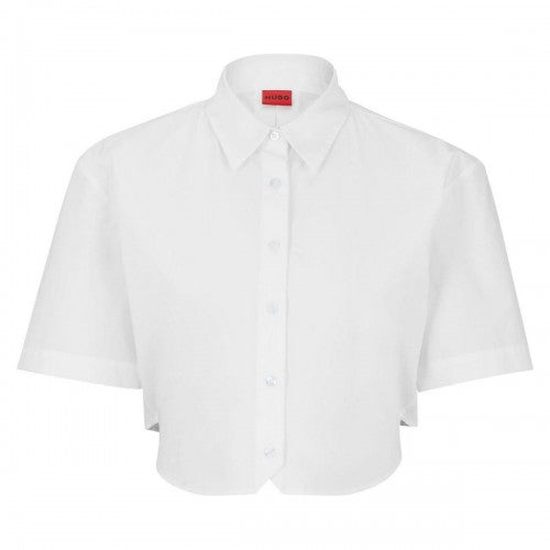 Front - Hugo Womens/Ladies Enovia Cropped Regular Blouse
