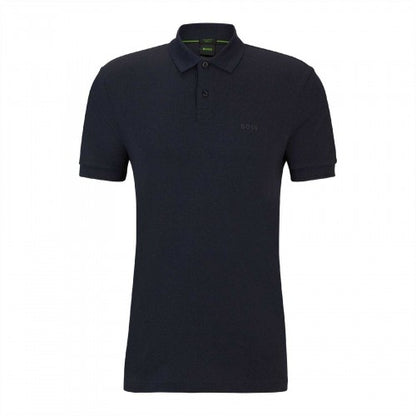 Front - Boss Mens Plain Collared Regular Polo Shirt