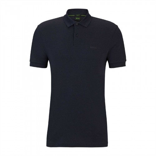 Front - Boss Mens Plain Collared Regular Polo Shirt