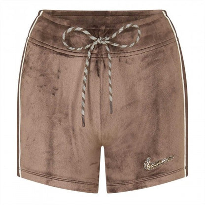 Front - Nike Womens/Ladies Velour Animal Print Logo Tracksuit