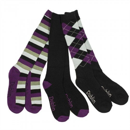 Front - Dublin Unisex Adult Knee High Socks (Pack of 3)
