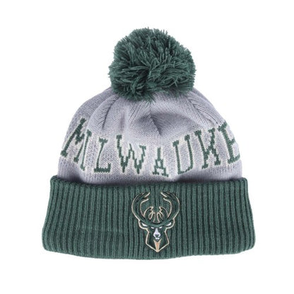 Front - New Era Mens NBA Tip Off 2023 Milwaukee Bucks Two Tone Beanie