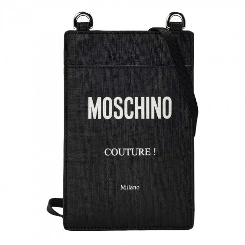 Front - Moschino Mens Logo Pouch