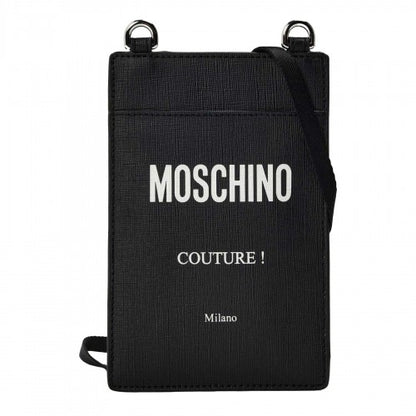 Front - Moschino Mens Logo Pouch