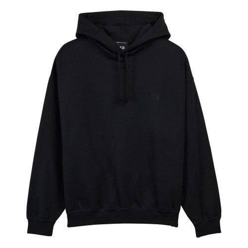 Front - Y-3 Mens Brushed Terrycloth Hoodie