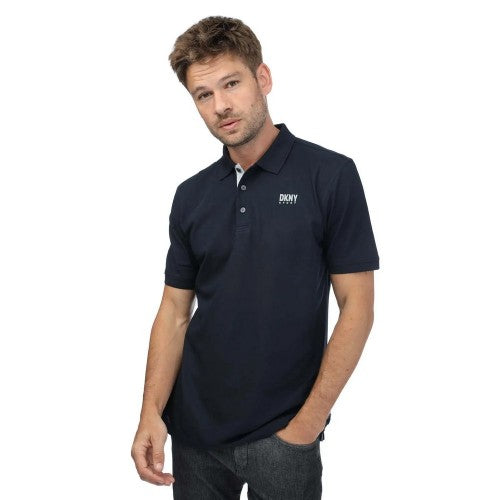 Front - DKNY Unisex Adult Tonal Logo Polo Shirt