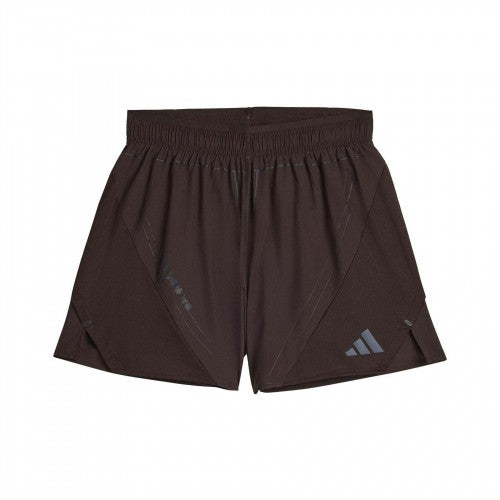 Front - Adidas Mens Reflective Regular Running Shorts