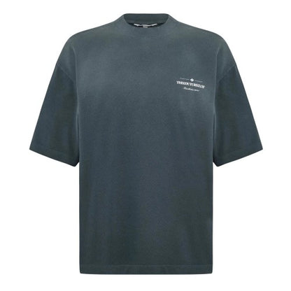 Front - Couture Club Mens Washed Oversized T-Shirt