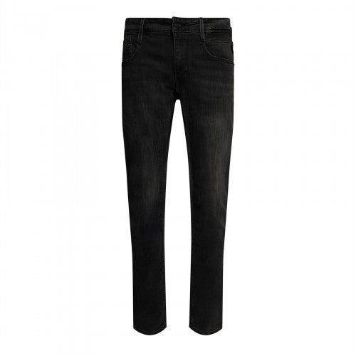 Front - Replay Mens Anbass Washed Slim Jeans