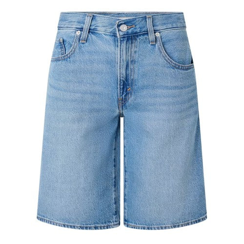 Front - Levis Womens/Ladies Dad Denim Baggy Shorts
