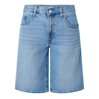 Front - Levis Womens/Ladies Dad Denim Baggy Shorts